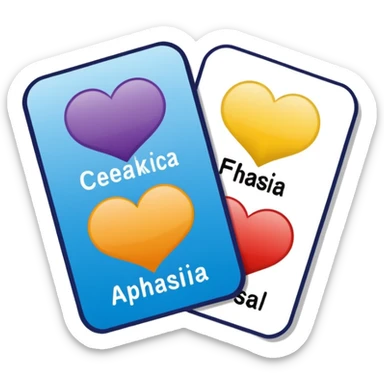 Aphasia patient cards sticker