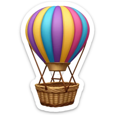 Hot air ballon sticker