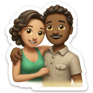 Amor y Pancho  sticker