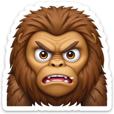 Sassy the Sasquatch from the big lez show sticker
