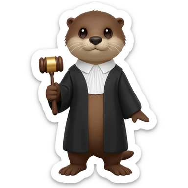 otter judge sticker