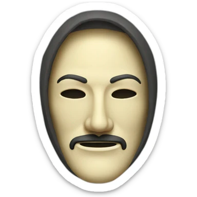 hacker Anonymous mask sticker