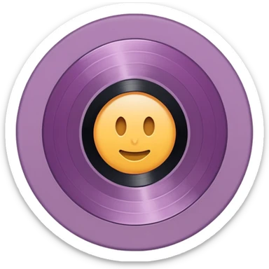 Mauve record  sticker