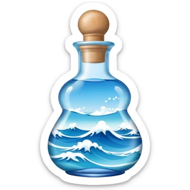 small aroma bottle with calm waves above sticker