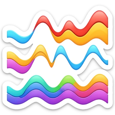 sound waves sticker
