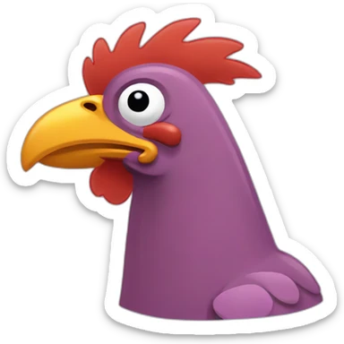 ultra hyper chicken futurama sticker