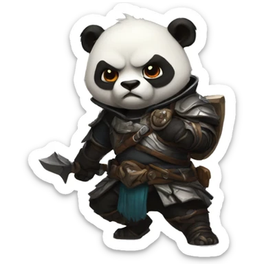 Diablo 4 Panda rogue sticker