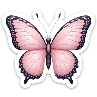 Pastel Pink Butterfly  sticker