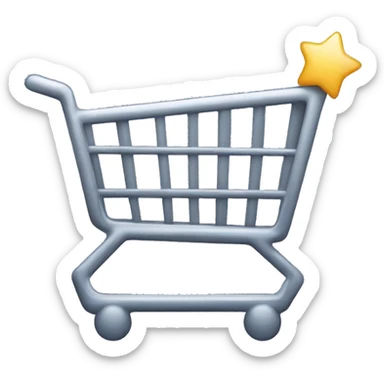 shopping cart width box sticker