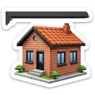 house no trees  not wooden like cartoonish almost only the front sticker