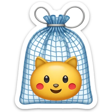 net bag,  mesh storage bag sticker