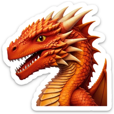 Drogon  from Games of throne character face only sticker