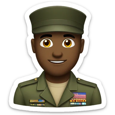 Military guy sticker