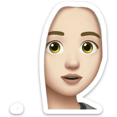 Billie eilish chanteuse 2018 sticker