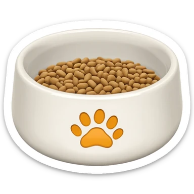 pet food bowl sticker