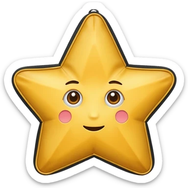 star shaped bag sticker