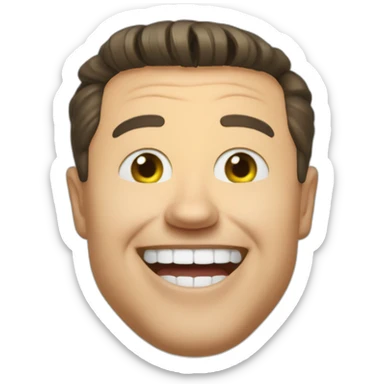 Ukrainian President Zelensky laughs sticker