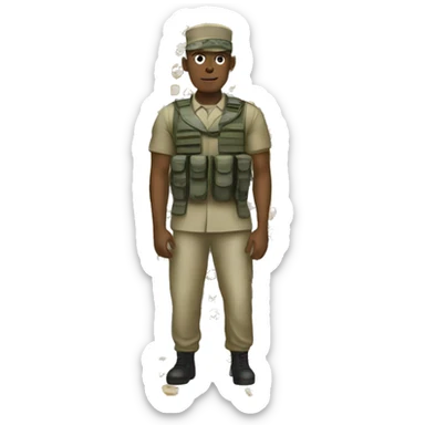 Military guy sticker