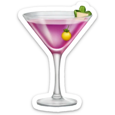 Pornstar martini cocktail glass sticker