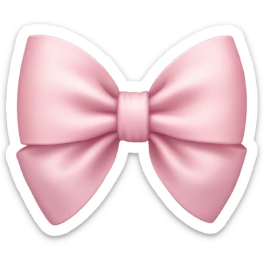 pale pink bow sticker