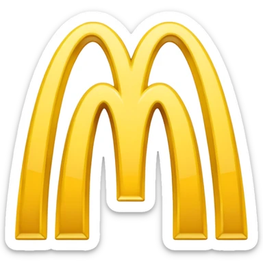 mcdonald logo sticker