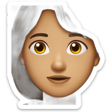 Malgache brune un peu grosse sticker