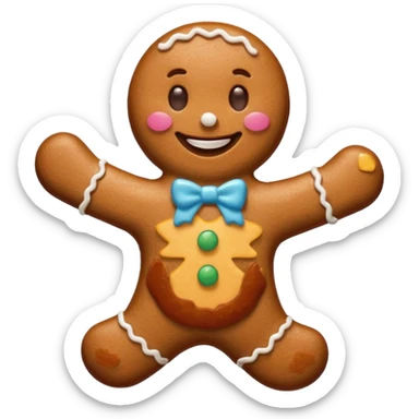 Omino pan di zenzero sticker