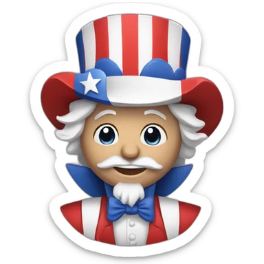 cute uncle sam sticker