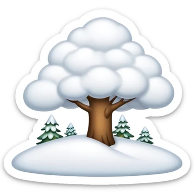 Snowfall sticker