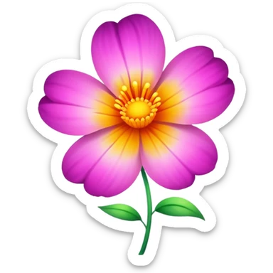 beautiful flower sticker