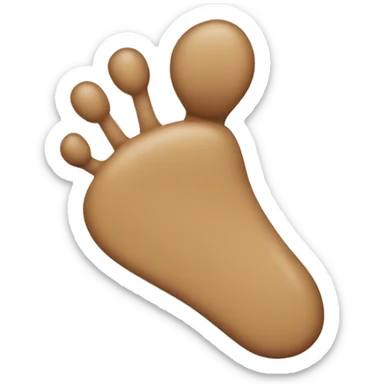 Bottom of foot sole  sticker