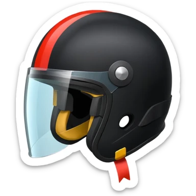 Rider helmet black matte at the back theres ribbon attached for female rider it is a full face only do not include the lady sticker