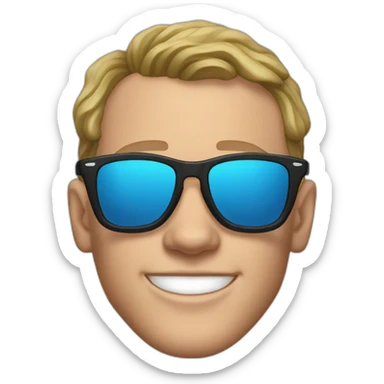 Jonathan Toews wearing glasses as beach bum sticker