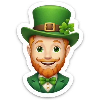 ginger leprechaun  sticker