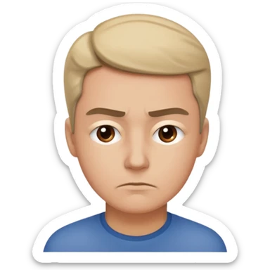 Person hesatating sticker