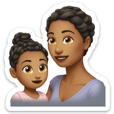 Vanessa and the baby sticker