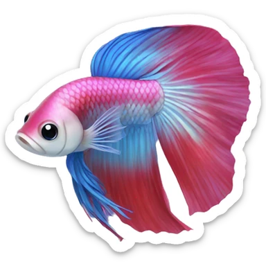 Betta fish sticker