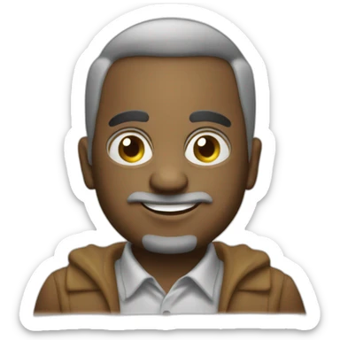 PNG Emoji white background anthropomorphic investment sticker