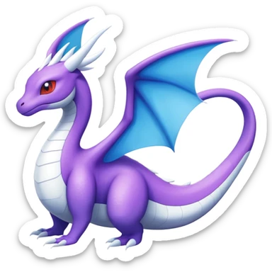 Dragonair-Latias-Fakémon-hybrid-creature (full body)  sticker