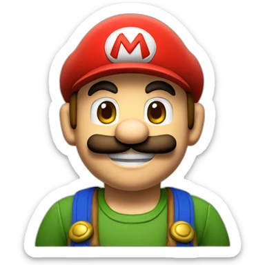 Mario plumber sticker