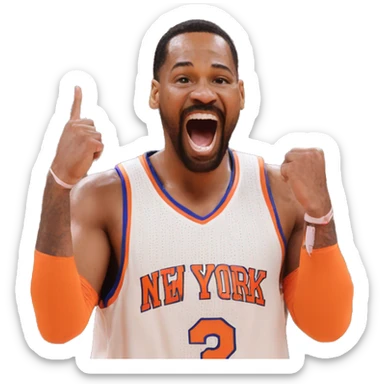 New York Knicks win sticker