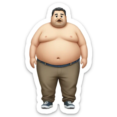 fat man sticker