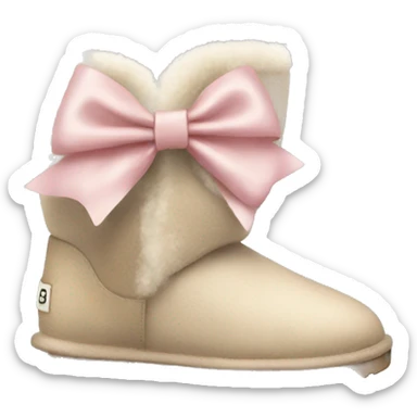 Ugg shoes with bow sticker