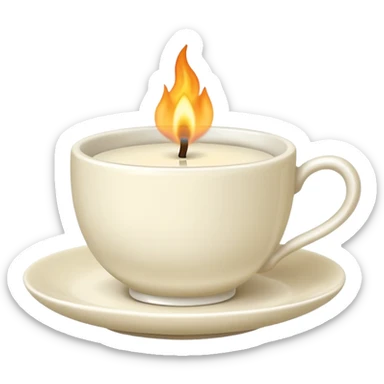 stylishteacup candle sticker