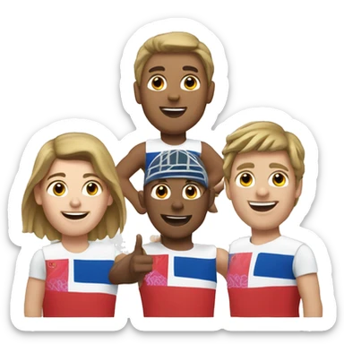 Les 5 anneaux olympiques  sticker