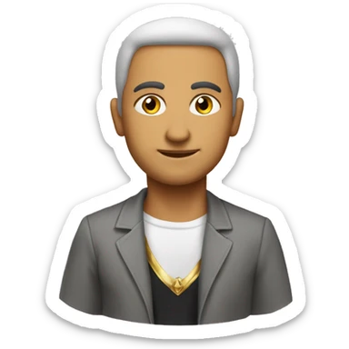 Egy fej ami a kezével egy L-t mutat  sticker