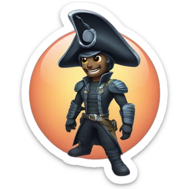 Cobra Space pirate sticker