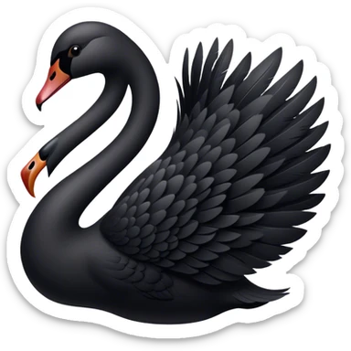 cisne negro sticker