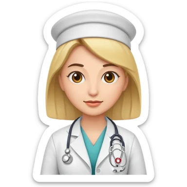 doctor woman sticker
