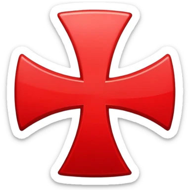 bright red X symbol sticker